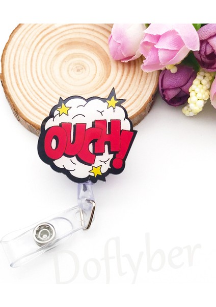 E Sevimli Karikatür Hayvan Geri Çekilebilir Makaralı Isimlik Kordon Kimlik Adı Kart Rozeti Tutucu Hemşire Öğrenci Çalışan Kart Klibi Ofis Malzemeleri (Yurt Dışından)