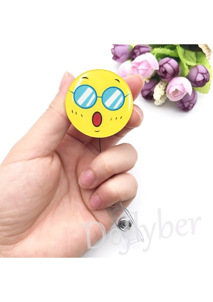 E Sevimli Karikatür Hayvan Geri Çekilebilir Makaralı Isimlik Kordon Kimlik Adı Kart Rozeti Tutucu Hemşire Öğrenci Çalışan Kart Klibi Ofis Malzemeleri (Yurt Dışından) indirimleri