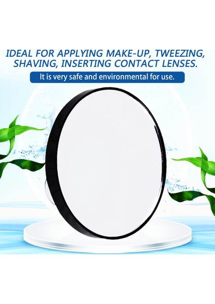 10X Makyaj Aynası 5x 10X 15X Büyüteç Ayna Iki Vantuzlu Kozmetik Araçları Mini Yuvarlak Ayna Banyo Aynası (Yurt Dışından) modelleri