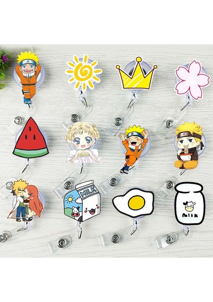 14 Sevimli Taç Süt Akrilik Geri Çekilebilir Makaralı Isimlik Hemşire Öğrenci Sergi Kimlik Kartı Klipleri Rozet Tutucu Kırtasiye (Yurt Dışından) fiyatları