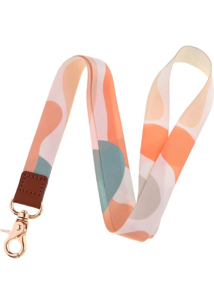 Stil 8 Ransitute R2809 Dıy Minimalist Desen Patchwork Kımlık Kartı Tutucu Otobüs Kartı Tutucu Personel Kartı Kordon Tuşları Telefon Dıy Asmak Halat (Yurt Dışından)