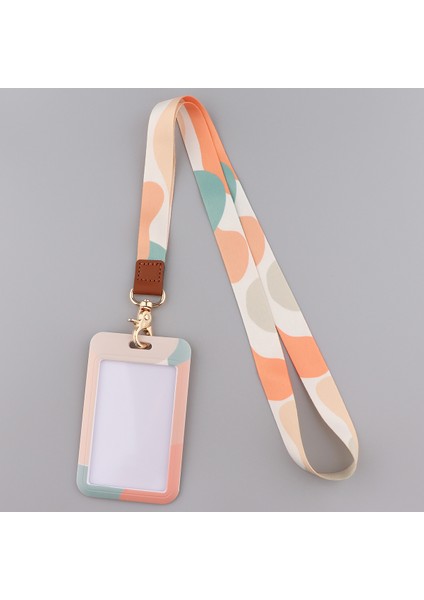 Stil 8 Ransitute R2809 Dıy Minimalist Desen Patchwork Kımlık Kartı Tutucu Otobüs Kartı Tutucu Personel Kartı Kordon Tuşları Telefon Dıy Asmak Halat (Yurt Dışından) modelleri