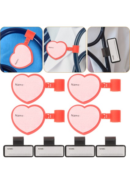Gösterildiği Gibi Stetoskop Isim Etiketi Etiketler Tanımlama Klipsleri Tanımlayıcı Tutucular Işaretleyici Tüp Aksesuarları (Yurt Dışından) fiyatları