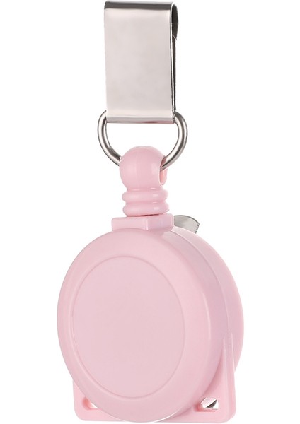 Pembe Moda Geri Çekilebilir Rozet Tutucu Boyunluklar Anti-Kayıp Klip Hemşire Kımlık Adı Kart Yaratıcı Unisex Kımlık Adı Kart Rozeti Tutucu Klip (Yurt Dışından)