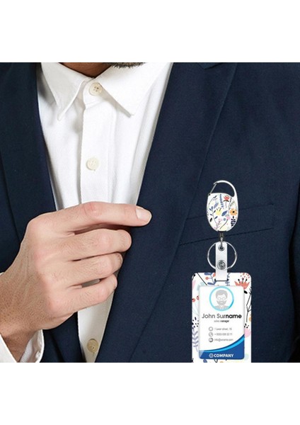 Beyaz Kımlık Kartı Ipi Tam Kapsama Rozeti Tutucu Abs Koruma Kartı Pratik Hemşire Doktor Öğrenci Adı Kımlık Kartı Tutucu (Yurt Dışından)