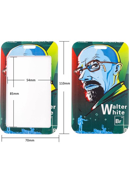 Stil 1 Ransitute R2756 Tv Breaking Bad Boyun Askısı Kordon Tuşları Kımlık Kartı Spor Salonu Telefon Askıları USB Rozet Tutucu Asmak Halat Kement Ipi (Yurt Dışından)