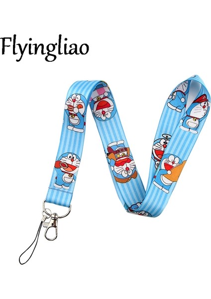 Boyun Askısı Tutucu Karikatür Doraemon Moda Kordon Kımlık Rozeti Tutucu Otobüs Geçiş Kılıfı Kapak Kayma Bankası Kredi Kartı Tutucu Askısı Kart Sahibinin Süslemeleri (Yurt Dışından)