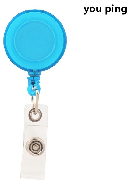 Şeffaf Gök Mavisi Şeffaf 5 Renk Kartı Kadın Erkek Öğrenci Otobüsü Kartı Geri Çekilebilir Çekme Rozeti Tutucu Kredi Kartları Banka Kımlık Kartı Okul Malzemeleri (Yurt Dışından)