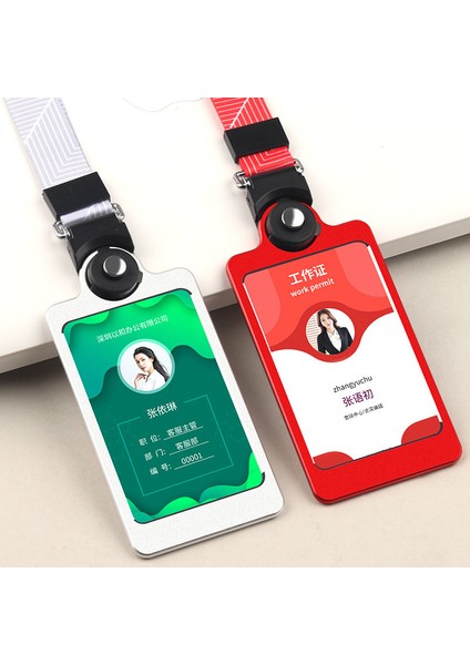 Siyah Iş Bankası Kredi Kartı Sahibinin Adı Kimlik Kartı Kapağı Çalışma Kartı Sahipleri Kordon Kart Kılıfı ile Alüminyum Metal Iş Kimlik Rozeti (Yurt Dışından) modelleri