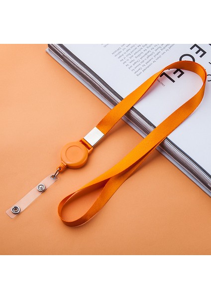 Turuncu Kordon Anahtar Zinciri Boyun Askıları Rozet Tutucu Öğrenci Otobüs Kartı Rozeti Tutucu Kredi Kartları Banka Kımlık Kartı Okul Malzemeleri (Yurt Dışından)