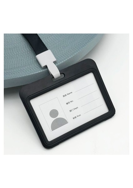 Siyah Ufuk 1 Adet Yeni Isim Kredi Kartı Sahipleri Kadın Erkek Banka Kartı Boyun Askısı Kart Otobüs Kımlık Tutucu Öğrenciler Çocuklar Kimlik Rozeti ile Kordon (Yurt Dışından)