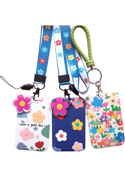 Stil 4 Moda Çiçekler Çalışanlar Personel Çalışma Kartı Tutucu Kımlık Adı Etiketi Öğrenciler Kızlar Otobüs Geçiş Erişim Kartı Kol Kapak Kılıfı Rozet Tutucu (Yurt Dışından) fiyatları