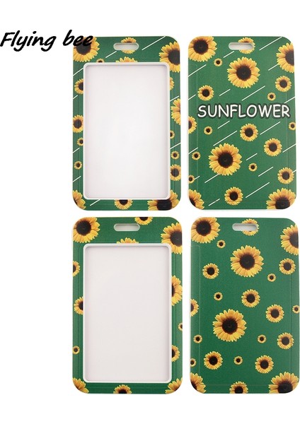 Stil 7 Flyingbee X1380 Yeşil Ayçiçeği Gizli Engellilik Unisex Moda Boyunluklar Kımlık Rozeti Tutucu Anahtarlık Tutucu Takı (Yurt Dışından)