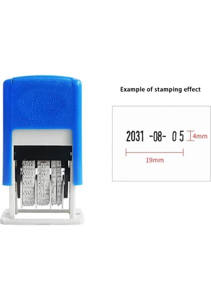 Sarı Damga Zaman El Hesabı Diy Kolu Hesap Tarih Damgası Ayarlanabilir Damga Otomatik Mürekkep Geri Rulo Damga Metin Tarih Damgası (Yurt Dışından)