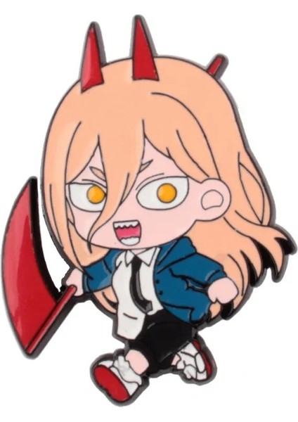 Stil 3 A2112 Anime Testere Adam Rozeti Cosplay Karikatür Denji Makima Aki Hayakawa Güç Broş Erkek Sırt Çantası Yaka Iğneler Aksesuarları (Yurt Dışından)