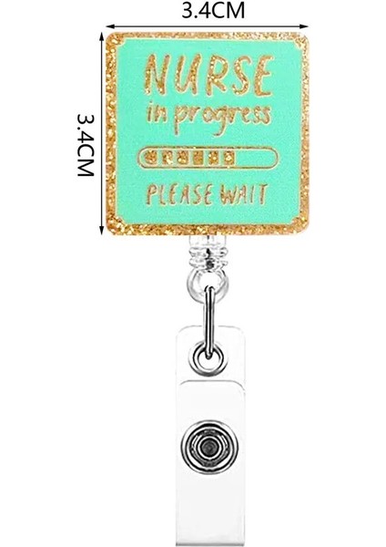 Broş Geri Çekilebilir Makaralı Isimlik Tıbbi Işçi Çalışma Kartı Klibi Doktor Hemşire Kimlik Adı Kart Ekran Etiketi Personel Kartı Rozeti Tutucu Aksesuarları (Yurt Dışından) modelleri