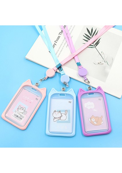 Stil 6 Sevimli Kedi Kart Tutucu Kimlik Kartı Tutucu Geri Çekilebilir Kordon Koruyucu Kılıf Kolye Çalışma Otobüsü Banka Fotocard Tutucu Kpop Kart Sahipleri (Yurt Dışından) fiyatları