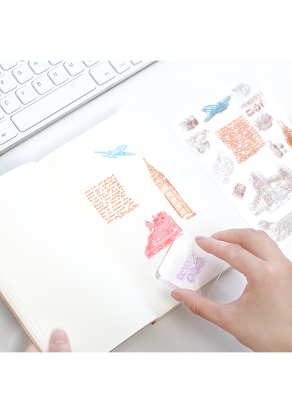 7.5x7.5 cm Fromthenon Şeffaf Silikon Damga Kolu Dizüstü Karalama Defteri Damga Mühür Diy Aracı Ofis ve Okul Malzemeleri Kırtasiye Mağazası (Yurt Dışından) fırsatları