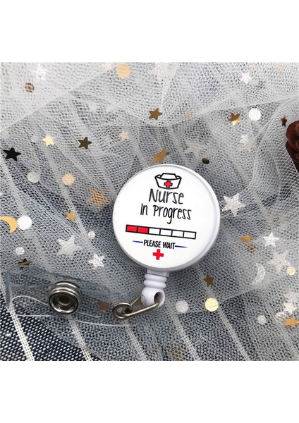 Y05 1 Adet Stetoskop Doktor Öğrenci Kaliteli Geri Çekilebilir Hemşire Rozeti Makara Klip Kimlik Kartı Sevimli Kartvizit Tutucu Ofis Aksesuarları Için (Yurt Dışından)