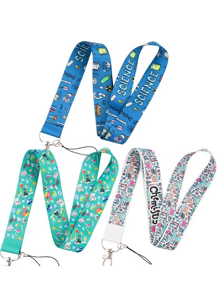 AL360 Bilim Anahtarlık Askıları Halat Kimya Boyun Askısı Kımlık Kartı Telefon Askıları USB Rozet Tutucu Kordon Öğrenci Öğretmen Hediye (Yurt Dışından) fiyatları