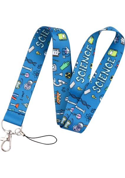 AL360 Bilim Anahtarlık Askıları Halat Kimya Boyun Askısı Kımlık Kartı Telefon Askıları USB Rozet Tutucu Kordon Öğrenci Öğretmen Hediye (Yurt Dışından) modelleri