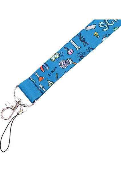 AL360 Bilim Anahtarlık Askıları Halat Kimya Boyun Askısı Kımlık Kartı Telefon Askıları USB Rozet Tutucu Kordon Öğrenci Öğretmen Hediye (Yurt Dışından) fırsatları