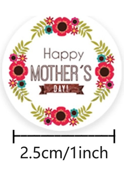 QY1843-300PCS 100-500PCS Yeni Yuvarlak Şekil 100PCS Mutlu Anneler Günü Hediyeleri Etiket Etiket Kraft Mutlu Doğum Günü Hediyeleri Etiket Etiketi (Yurt Dışından) fırsatları