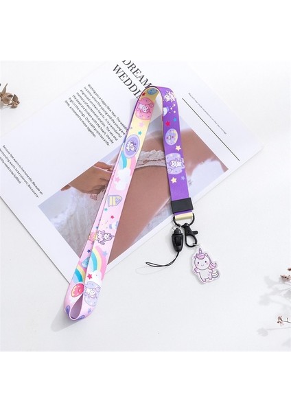 Gs-06 Anime Karikatür Doraemon Anahtarlık Kordon Telefon Kılıfı Boyun Askısı Kımlık Kartı USB Rozet Tutucu Asmak Halat (Yurt Dışından)