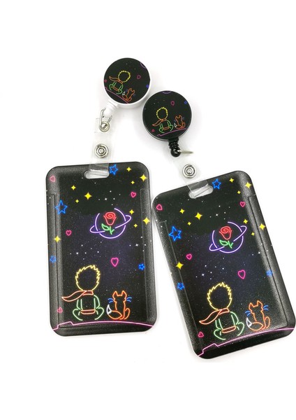 Boyun Askısı Tutucu Küçük Prens Karikatür Kredi Kartı Tutucu Kordon Kadın Erkek Çocuk Öğrenci Geri Çekilebilir Rozet Makara Kımlık Otobüs Klipleri Kart Rozeti Tutucu (Yurt Dışından) indirimleri