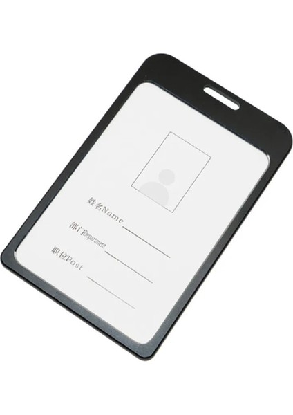 Kırmızı Yatay Alüminyum Alaşımlı Kart Tutucu Kordon Rozet Makarası Ofis Şirket Personeli Işçi Geçiş Kredi Kimlik Kartı Rozeti Tutucu Iş Malzemeleri (Yurt Dışından) fırsatları