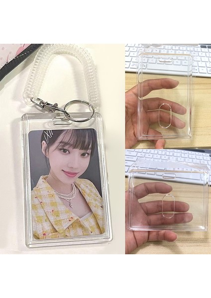 Stil 3 Şeffaf Kart Tutucu Fotocard Idol Fotoğraf Kollu Fotoğraf Çerçevesi Kırtasiye Fotocard Tutucu Kore Fotoğraf Koruyucu (Yurt Dışından) fiyatları