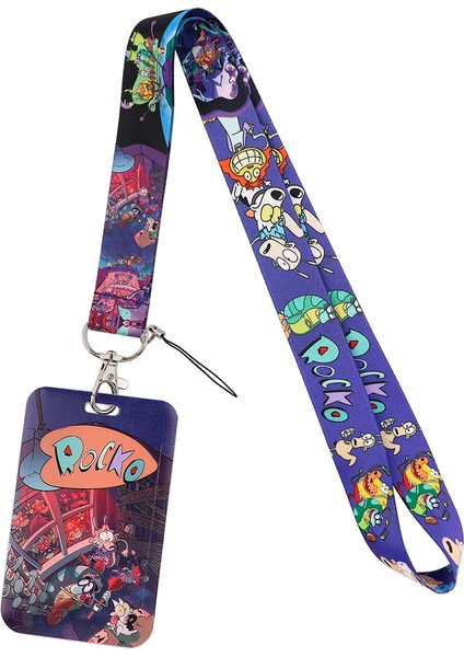 Stil 2 Flyingbee X2419 Karikatür Köpek Boyun Askısı Kordon Tuşları Kımlık Kartı Spor Salonu Telefon Askıları USB Rozet Tutucu Dıy Asmak Halat Kement Ipi (Yurt Dışından)