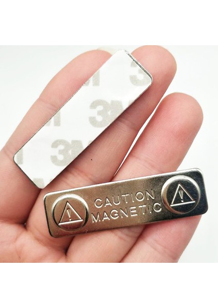Gümüş 10 Adet Güçlü Manyetik Isim Etiketleri Rozeti Metal Raptiye Kımlık Kartı Dayanıklı Ek Tutucu Dq-Drop Kimlik Tutucu (Yurt Dışından) fırsatları