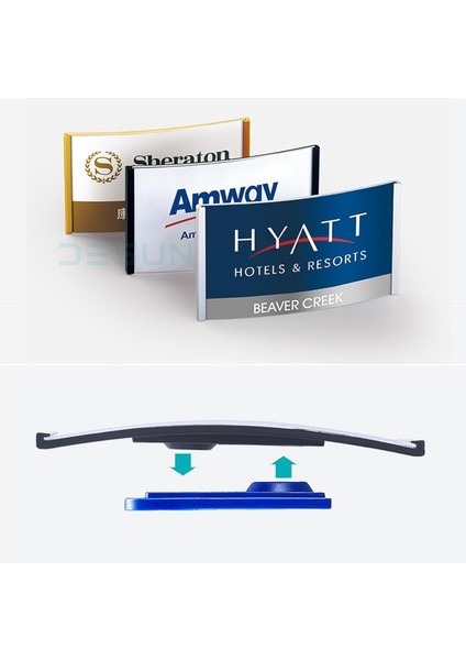 63X22MM Yeşil (Manyetik Aşınma) Yeniden Kullanılabilir Çalışan Rozeti Isim Etiketi Abs Şirket Kimlik Kartı Klipsi Çalışma Memuru Mağaza Emlak Şirketi Otel Mülkü (Yurt Dışından)
