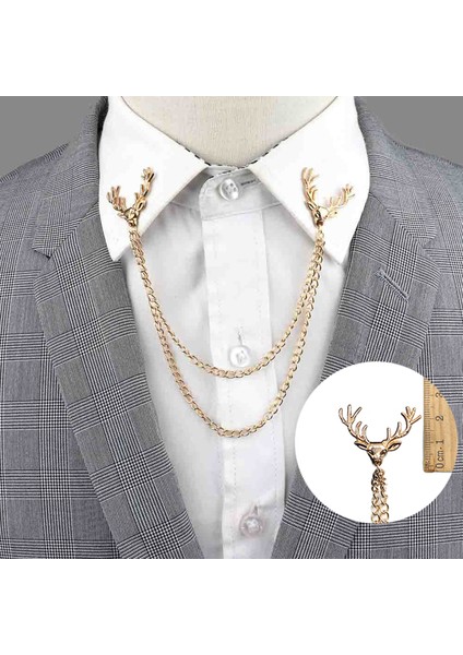 Stil 8 Yeni Erkek Kadın Gömlek Yaka Püskül Zincir Yaka Pin Broş Ejderha Kartal Geyik Kafası Kanatları Rozeti Retro Unisex Takı Aksesuarları (Yurt Dışından) indirimleri