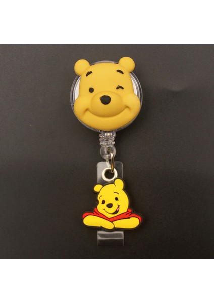 Sarı Arkadaşlar Winnie Eeyore Piglet Tarzı Geri Çekilebilir Rozet Makara Hemşire Doktor Kart Tutucu Ofis Hastane Adı Kart Malzemeleri (Yurt Dışından)