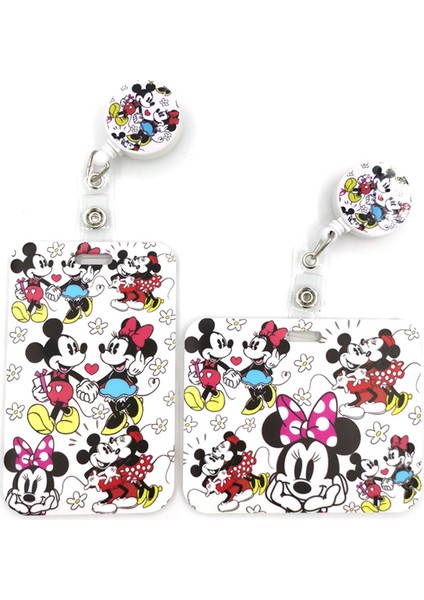 17 Disney Komik Mickey Mouse Kredi Kartı Kımlık Tutucu Çanta Öğrenci Kadın Seyahat Bankası Otobüs Kartvizit Kapağı Rozeti Aksesuarları Hediyeler (Yurt Dışından)
