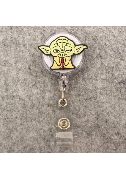 Gri Disney Beyaz Siyah Asker Tarzı Geri Çekilebilir Rozet Makara Hemşire Doktor Kart Tutucu Ofis Hastane Malzemeleri Erkek Kız Isim Kartı (Yurt Dışından)