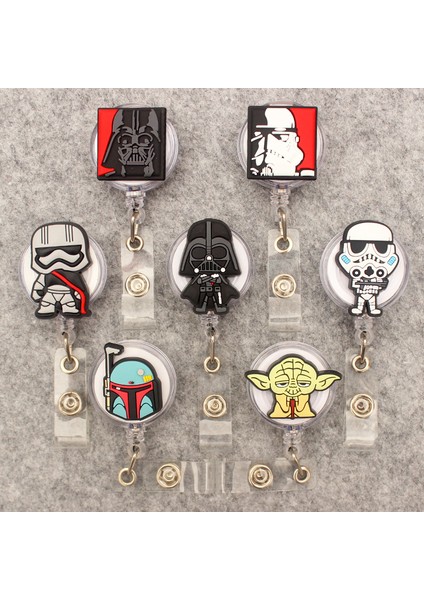 Gri Disney Beyaz Siyah Asker Tarzı Geri Çekilebilir Rozet Makara Hemşire Doktor Kart Tutucu Ofis Hastane Malzemeleri Erkek Kız Isim Kartı (Yurt Dışından) fiyatları