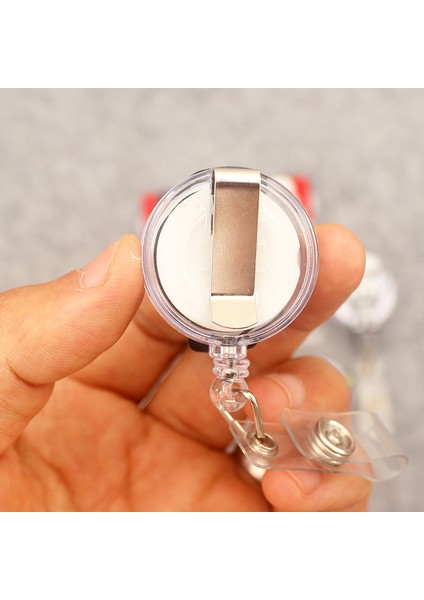 Gri Disney Beyaz Siyah Asker Tarzı Geri Çekilebilir Rozet Makara Hemşire Doktor Kart Tutucu Ofis Hastane Malzemeleri Erkek Kız Isim Kartı (Yurt Dışından) fırsatları