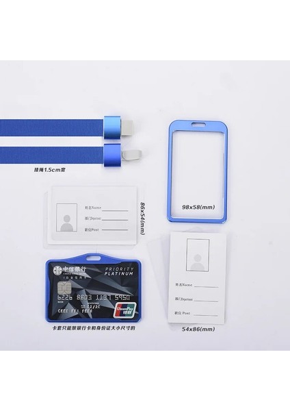 Stil 5 Moda Metal Iş Kimlik Kartı Tutucu Kartları Kapak Bozuk Para Cüzdanı Cüzdan Temizle Banka Kredi Kartı Çantası Okul Ofis Malzemeleri (Yurt Dışından) fiyatları