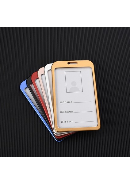 Stil 5 Moda Metal Iş Kimlik Kartı Tutucu Kartları Kapak Bozuk Para Cüzdanı Cüzdan Temizle Banka Kredi Kartı Çantası Okul Ofis Malzemeleri (Yurt Dışından) fırsatları