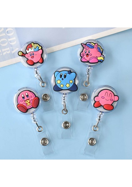 SSK-XH-488-10 1 Pc Karikatür Küçük Pembe Canavar Kımlık Geri Çekilebilir Rozet Tutucu Kımlık Rozeti Makara Boyunluklar Rozet Tutucu Hemşire Adı Etiketi Kımlık Rozeti Tutucu (Yurt Dışından) indirimleri