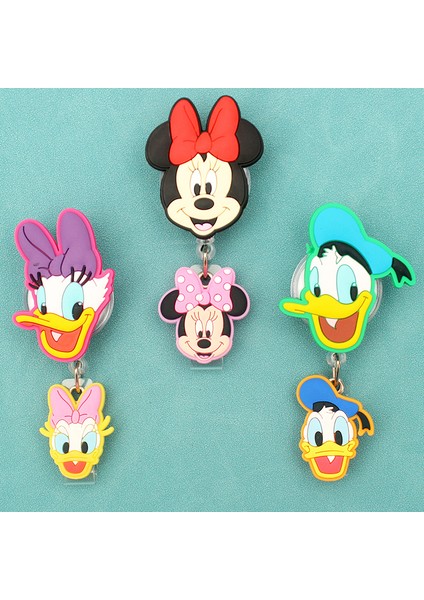 1 Adet Yaratıcı Disney Mickey Iki Kafa Tarzı Rozet Makarası Hemşire Işçiler Enfermera Kimlik Tutucu Geri Çekilebilir Kartvizit Tutucu Aksesuar (Yurt Dışından) fiyatları