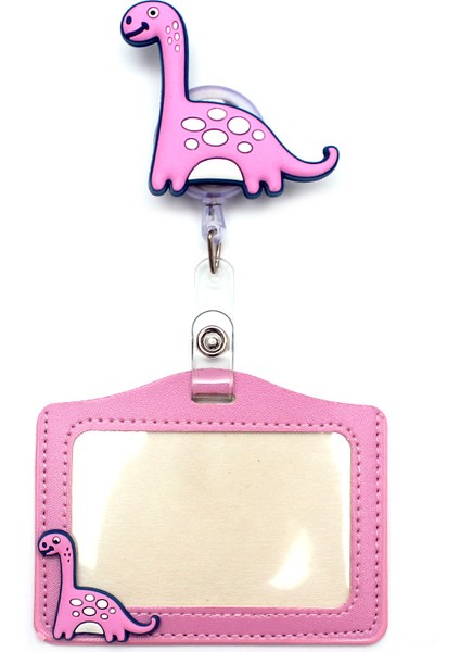 Mor Renkler Dinozor Geri Çekilebilir Enine Kart Tutucu Rozet Makara Hemşire Sergi Enfermera Kız Adı Kart Göğüs Erkek Komik Hayvan (Yurt Dışından) modelleri