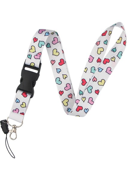Stil 6 YL237 Yeni Aşk Kalp Boyunluklar Anahtar Boyun Askısı Kordon Kartı Kımlık Rozeti Tutucu Spor Salonu Anahtarlık Anahtarlık Dıy Asmak Halat Anahtar Yüzükler (Yurt Dışından)