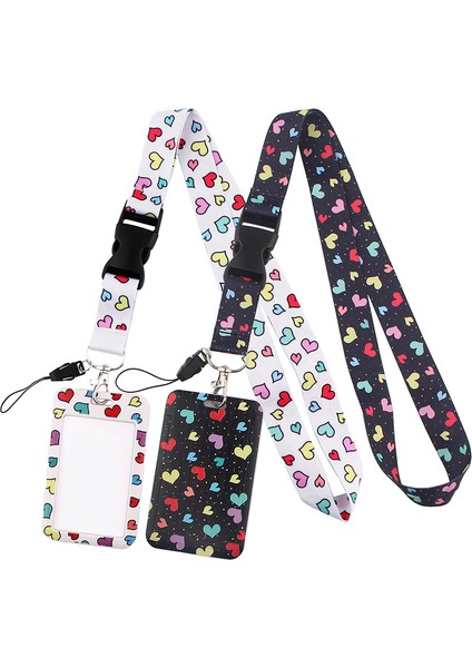 Stil 6 YL237 Yeni Aşk Kalp Boyunluklar Anahtar Boyun Askısı Kordon Kartı Kımlık Rozeti Tutucu Spor Salonu Anahtarlık Anahtarlık Dıy Asmak Halat Anahtar Yüzükler (Yurt Dışından) modelleri