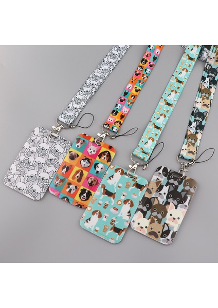 19 Sevimli Evcil Köpek Kordon Anahtarlık Sling Rozeti Boyun Bandı Anahtarlık Rozeti Kimlik Cep Telefonu Halat Boyun Askıları Kawaii Telefon Aksesuarları (Yurt Dışından)