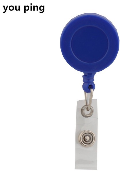 Mavi Yüksek Kaliteli 617 Deri Kart Kol Kımlık Rozeti Tutucu Banka Kredi Kartı Makaraları Anahtar Halkalı Anahtarlık Klipler Okul Öğrenci Ofisi (Yurt Dışından)