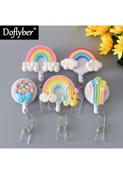 C Yeni Lolipop Gökkuşağı Hemşire Geri Çekilebilir Makaralı Isimlik Kimlik Kartı Klibi Çekme Adı Etiketi Rozet Tutucu Hastane Okul Ofis Kırtasiye (Yurt Dışından) fiyatları